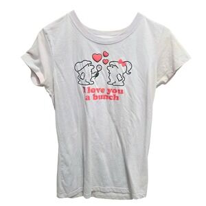 Steve & Barrys I Love You a Bunch Tootsie Pop Graphic T-Shirt Cute Tee